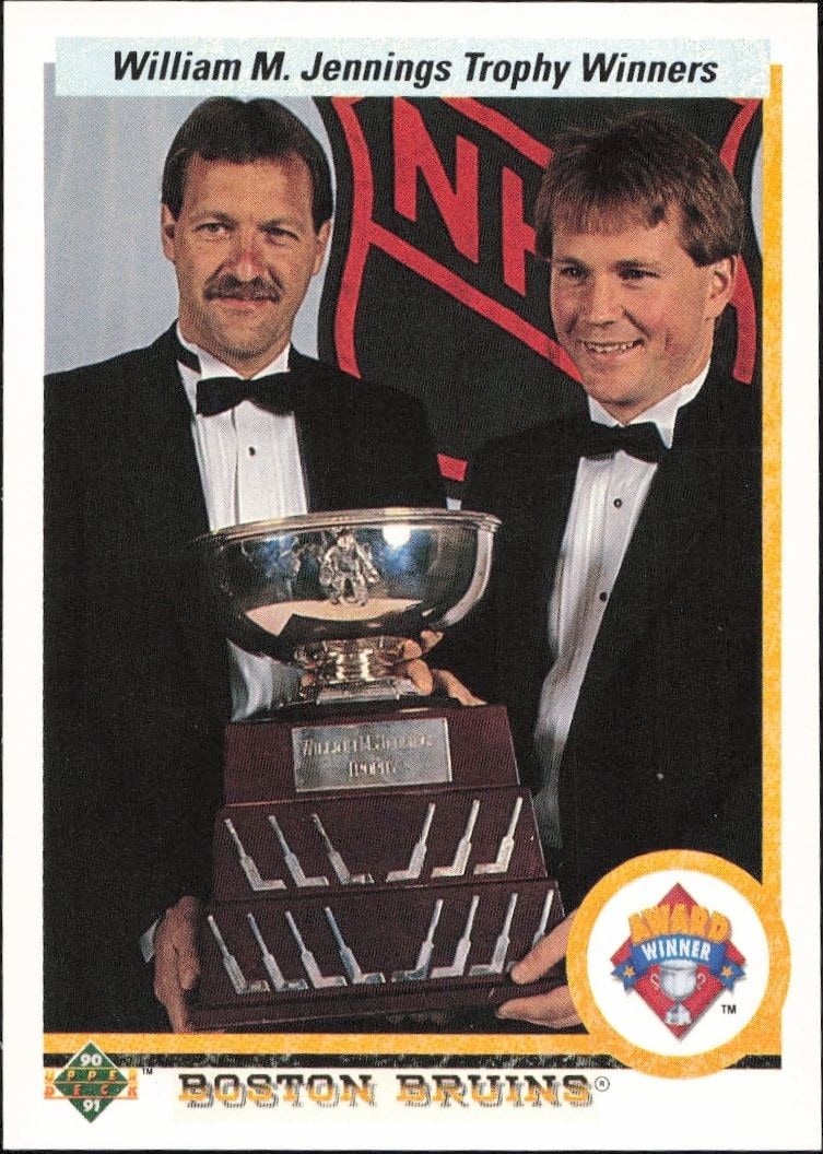 1990-91 Upper-Deck Andy Moog #209 trading card