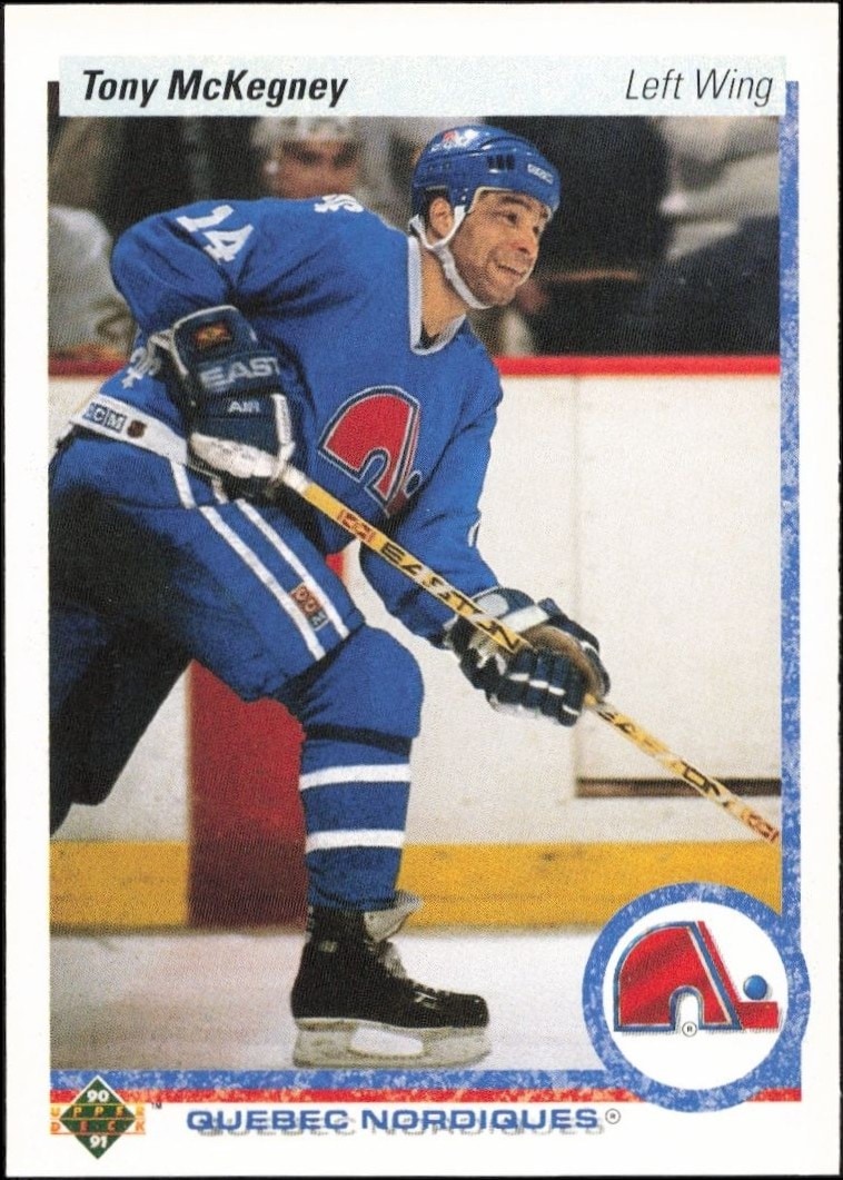 1990-91 Upper-Deck Tony McKegney #340 trading card