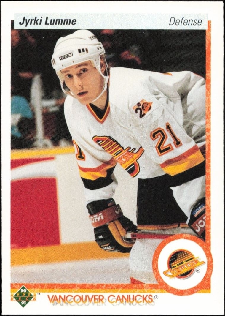 1990-91 Upper-Deck Jyrki Lumme #297 trading card