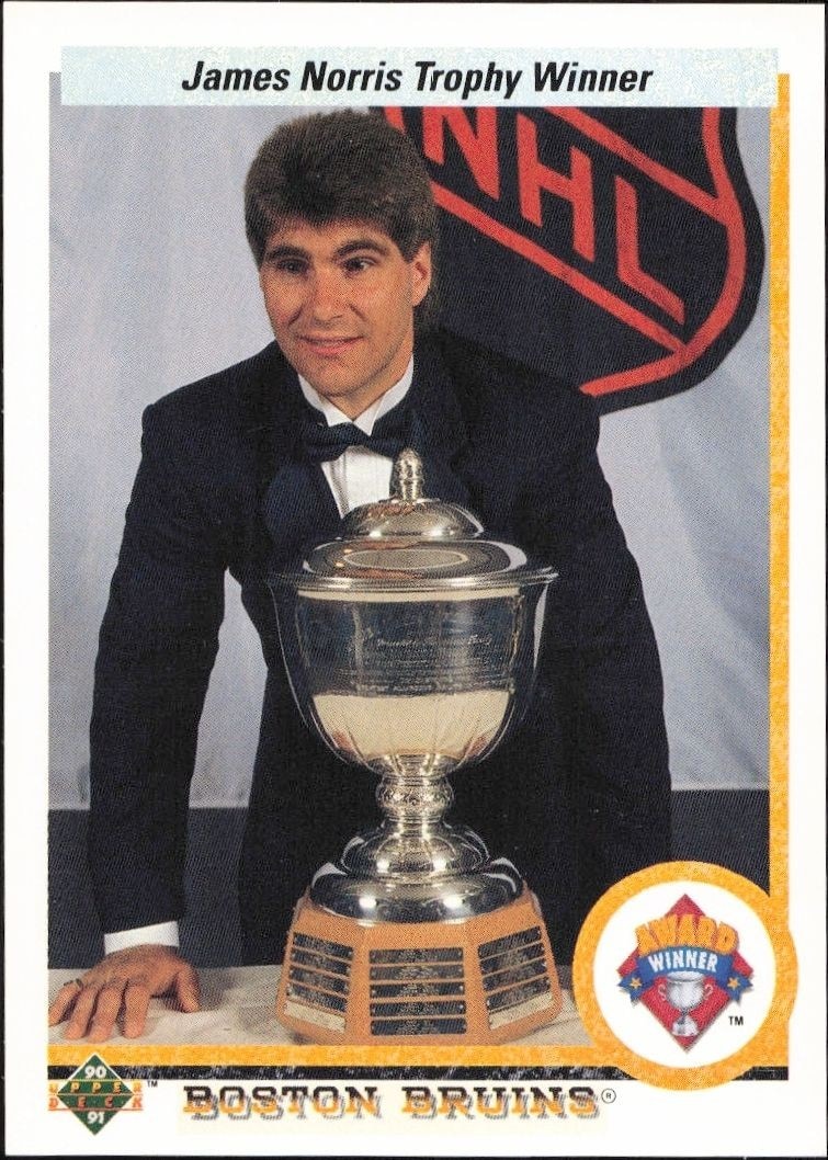1990-91 Upper-Deck Ray Bourque #204 trading card