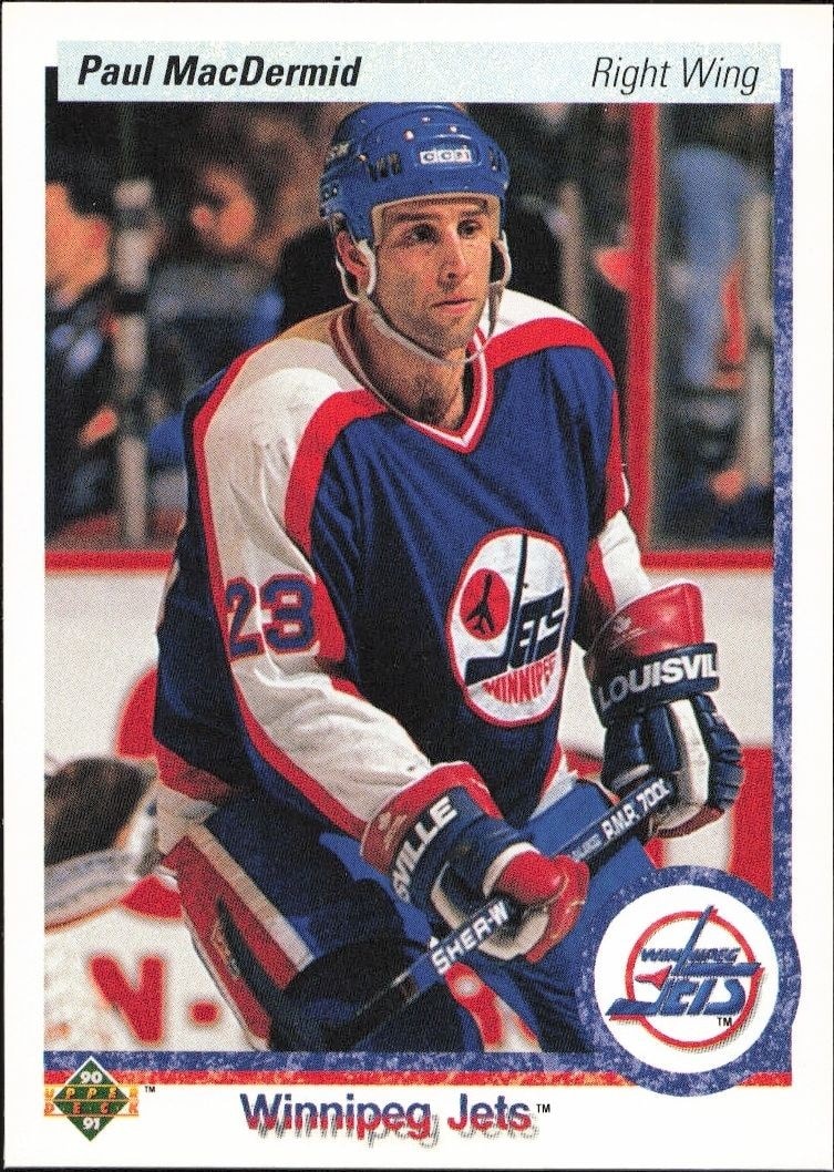 1990-91 Upper-Deck Paul MacDermid #218 trading card