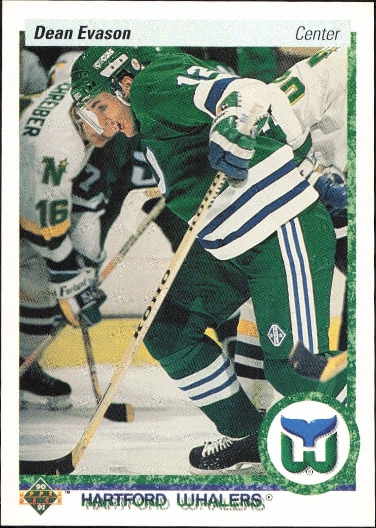 1990-91 Upper-Deck Dean Evason #192 trading card