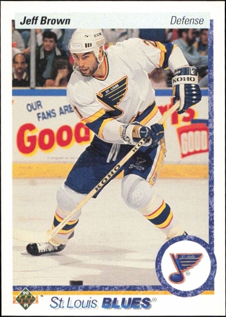 1990-91 Upper-Deck Jeff Brown #191 trading card