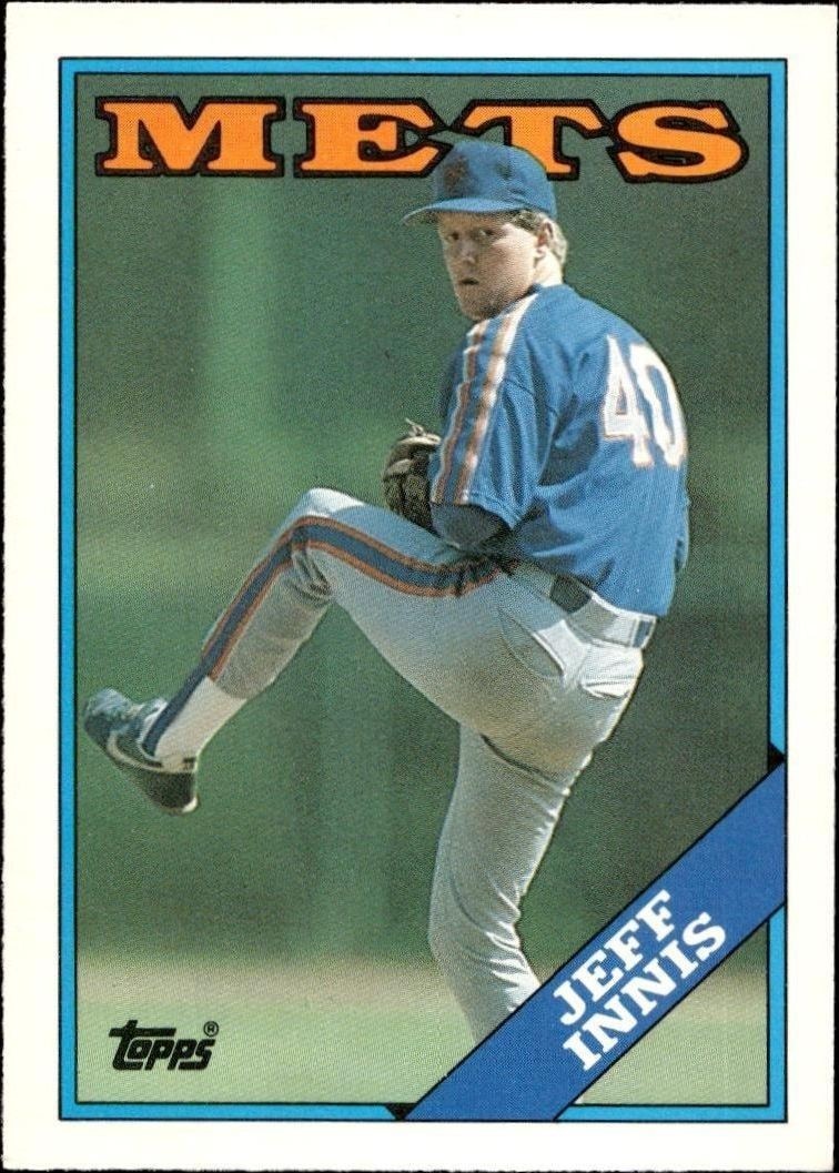 1988 Topps Traded Jeff Innis #54T trading card