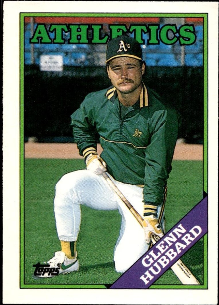 1988 Topps Traded Glenn Hubbard #53T trading card