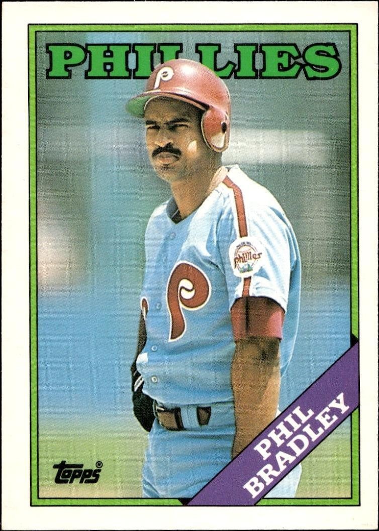 1988 Topps Traded Phil Bradley #18T trading card
