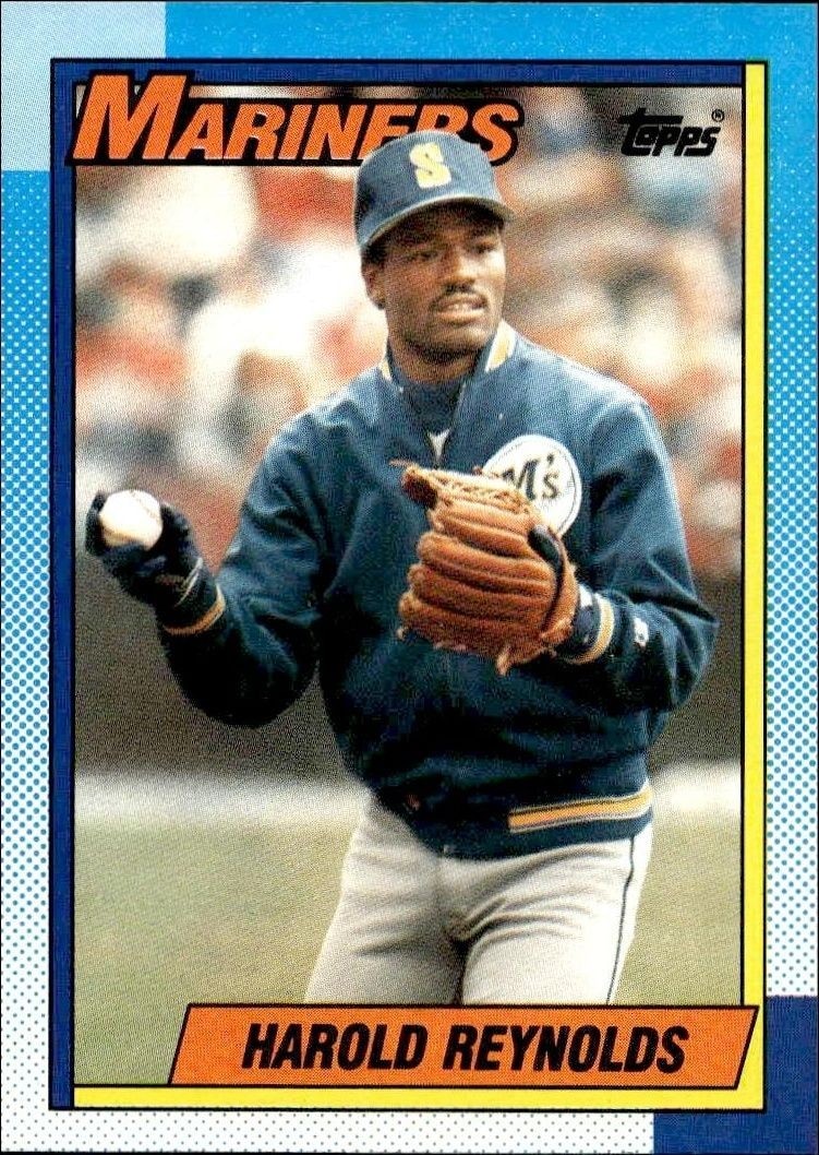 1990 Topps Harold Reynolds #161 trading card