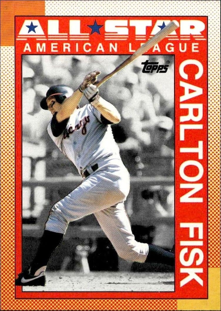 1990 Topps Carlton Fisk #392 trading card