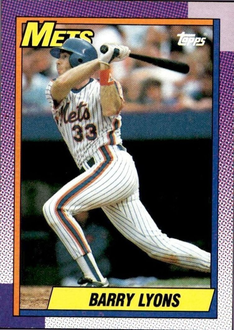 1990 Topps Barry Lyons #258 trading card