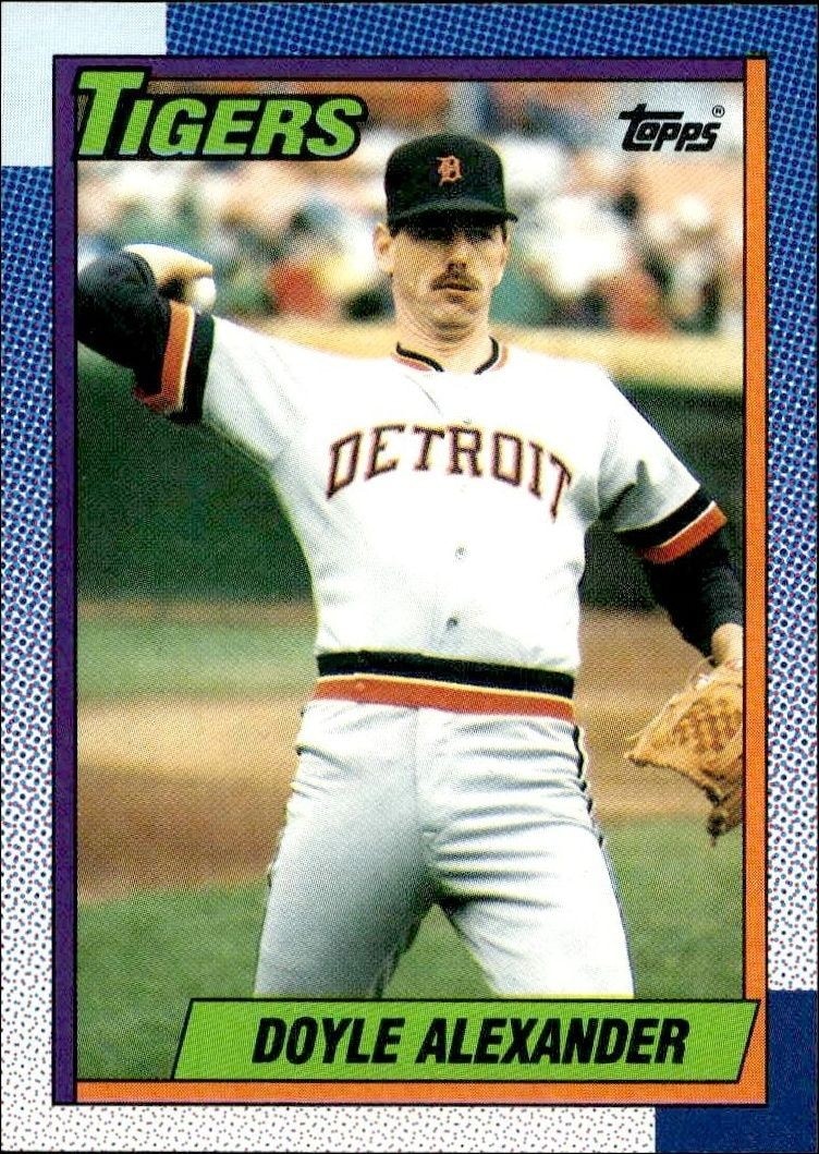 1990 Topps Doyle Alexander #748 trading card