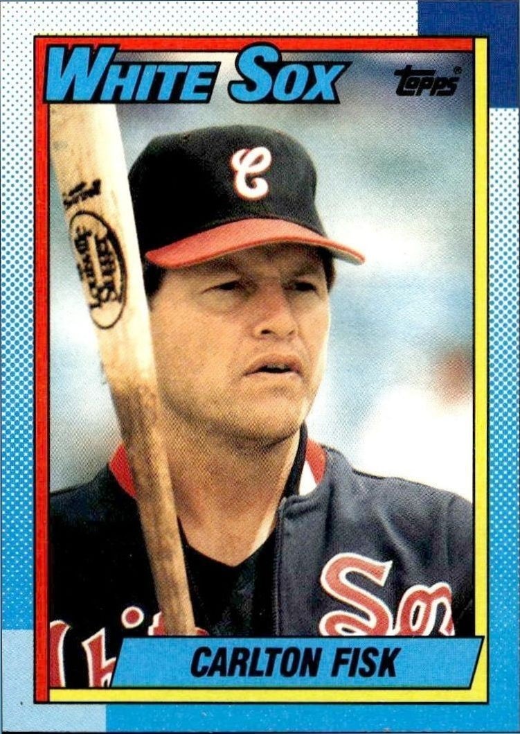 1990 Topps Carlton Fisk #420 trading card