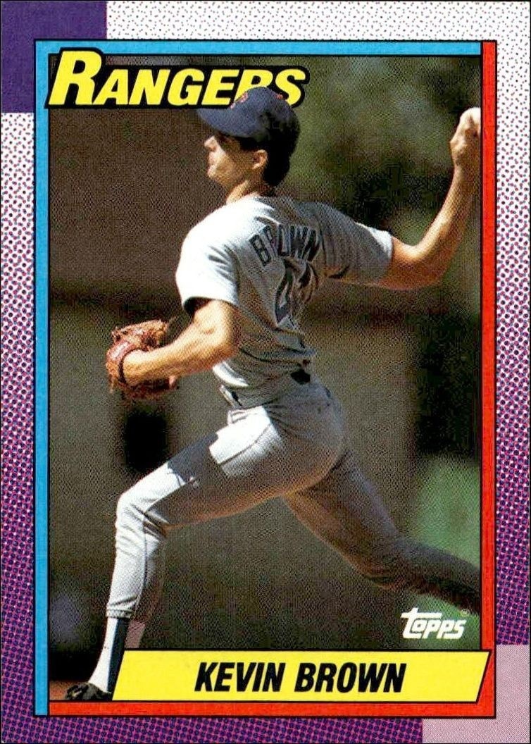 1990 Topps Kevin Brown #136 trading card