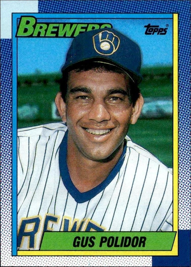 1990 Topps Gus Polidor #313 trading card