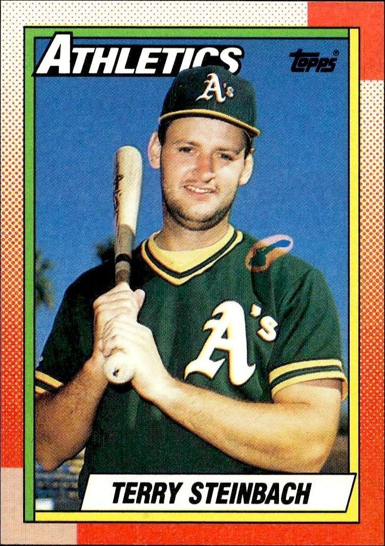 1990 Topps Terry Steinbach #145 trading card