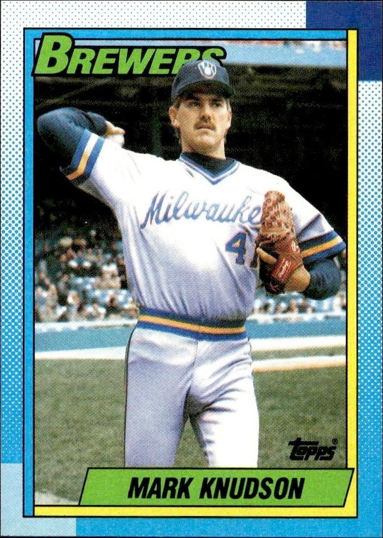 1990 Topps Mark Knudson #566 trading card