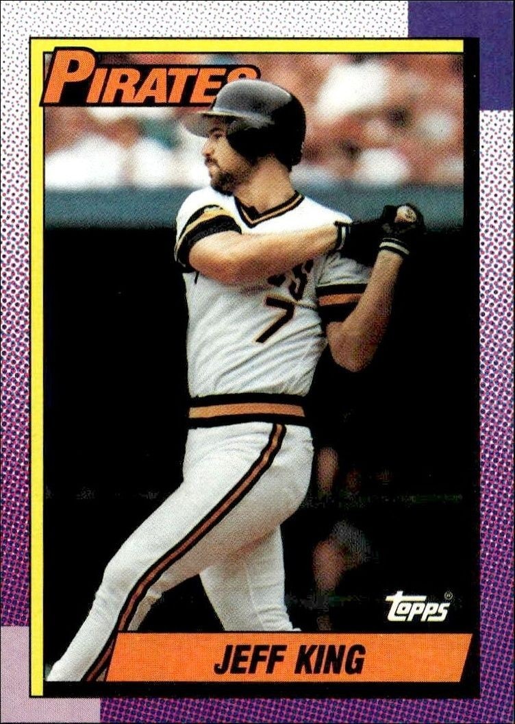 1990 Topps Jeff King #454 trading card