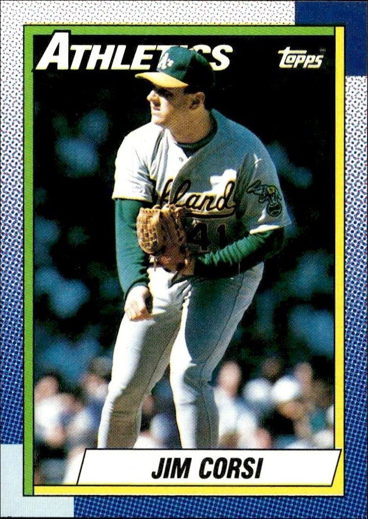 1990 Topps Jim Corsi #623 trading card