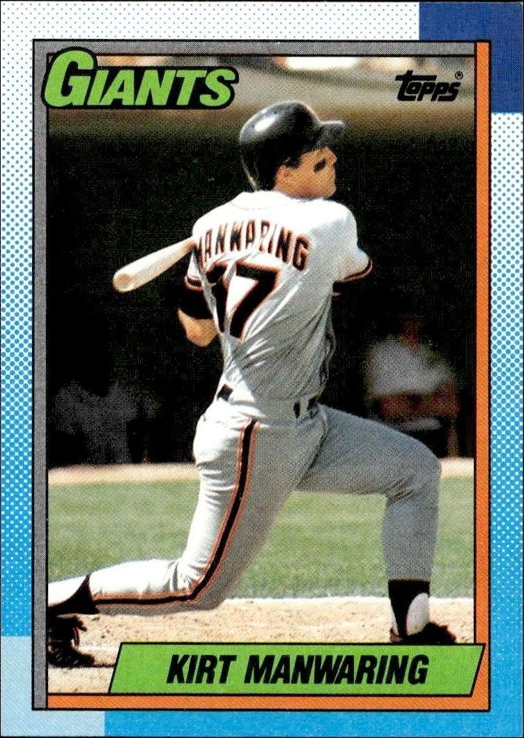 1990 Topps Kirt Manwaring #678 trading card