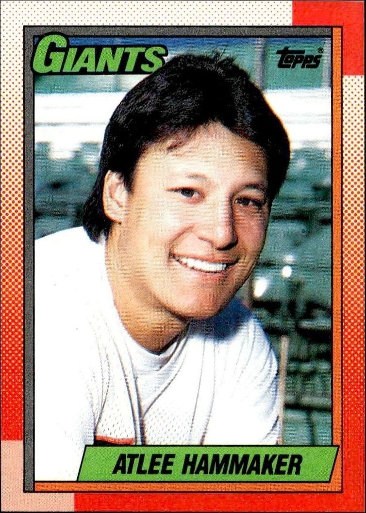 1990 Topps Atlee Hammaker #447 trading card