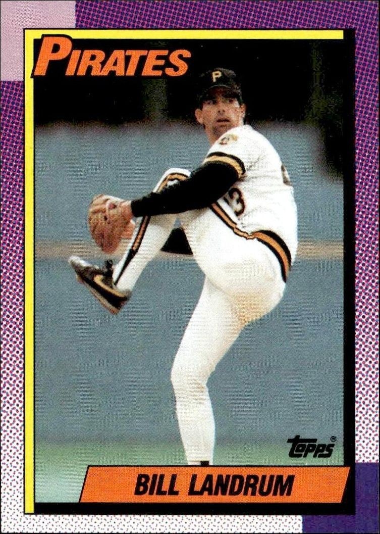 1990 Topps Bill Landrum #425 trading card