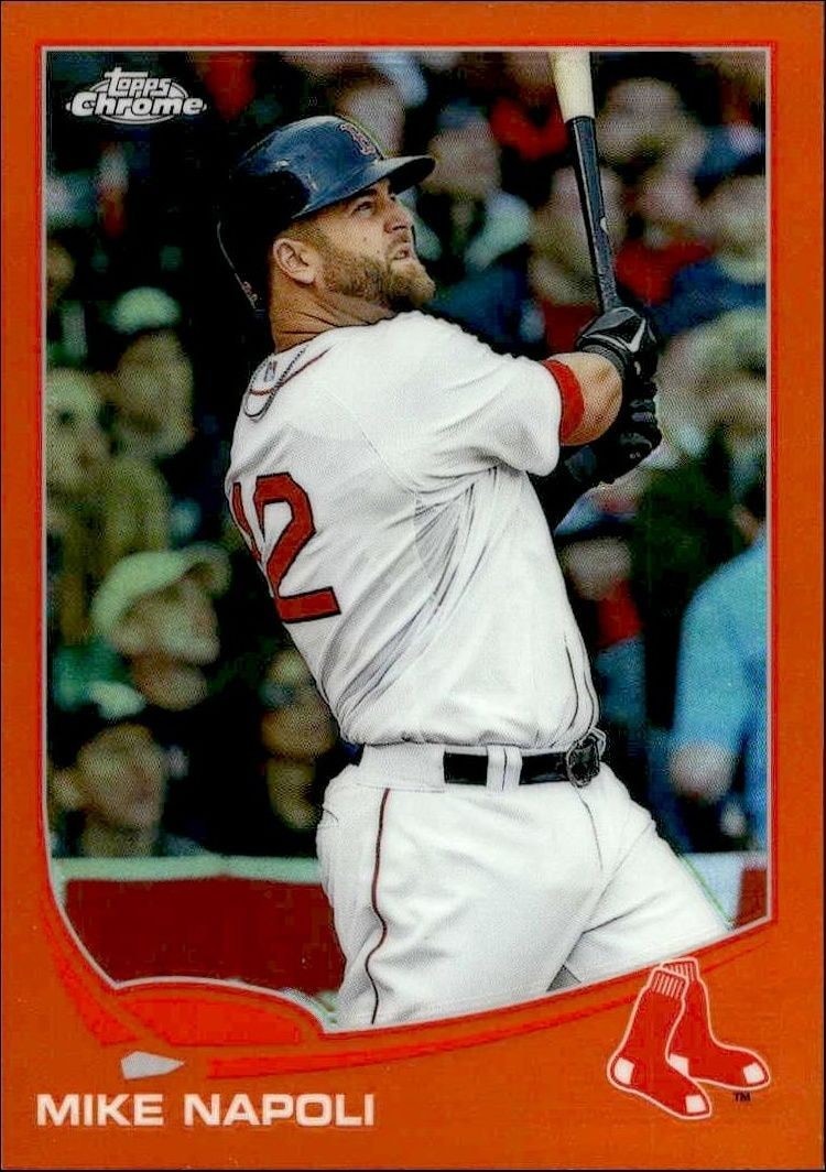 2013 Topps Chrome Mike Napoli #46 trading card