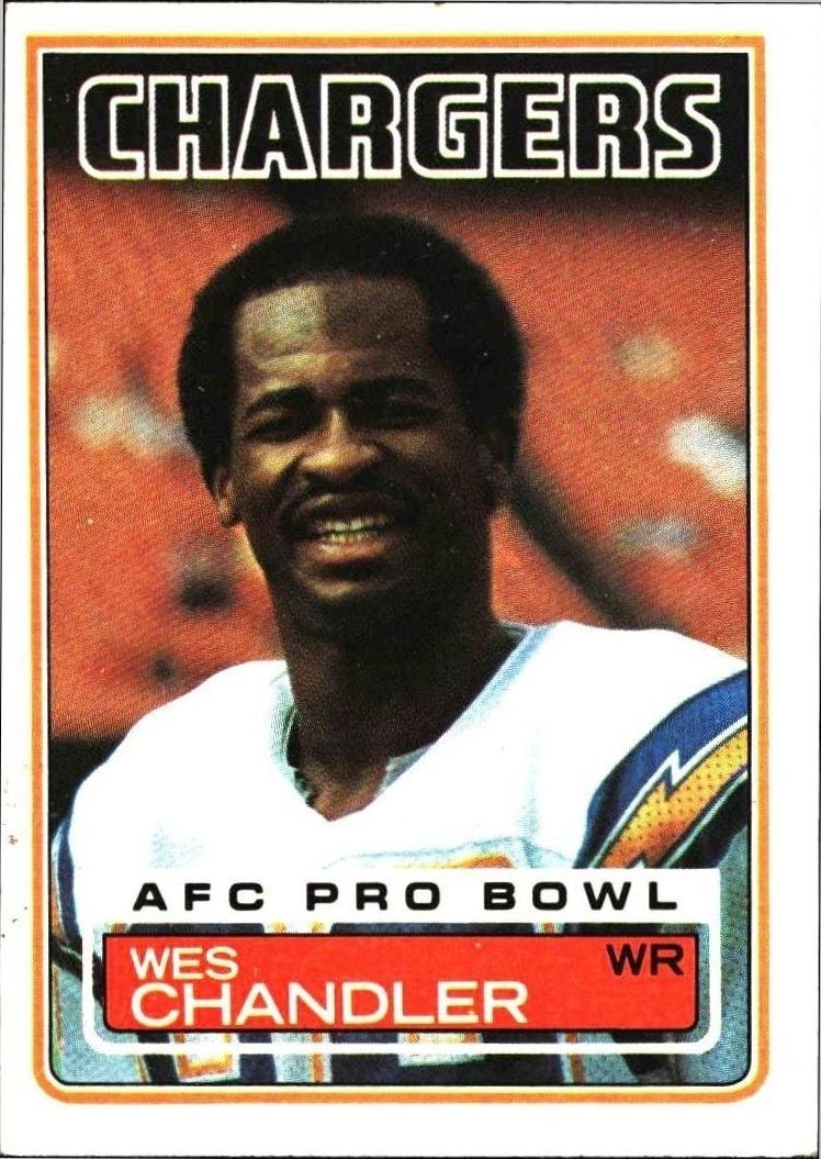 1983 Topps Wes Chandler #373 trading card