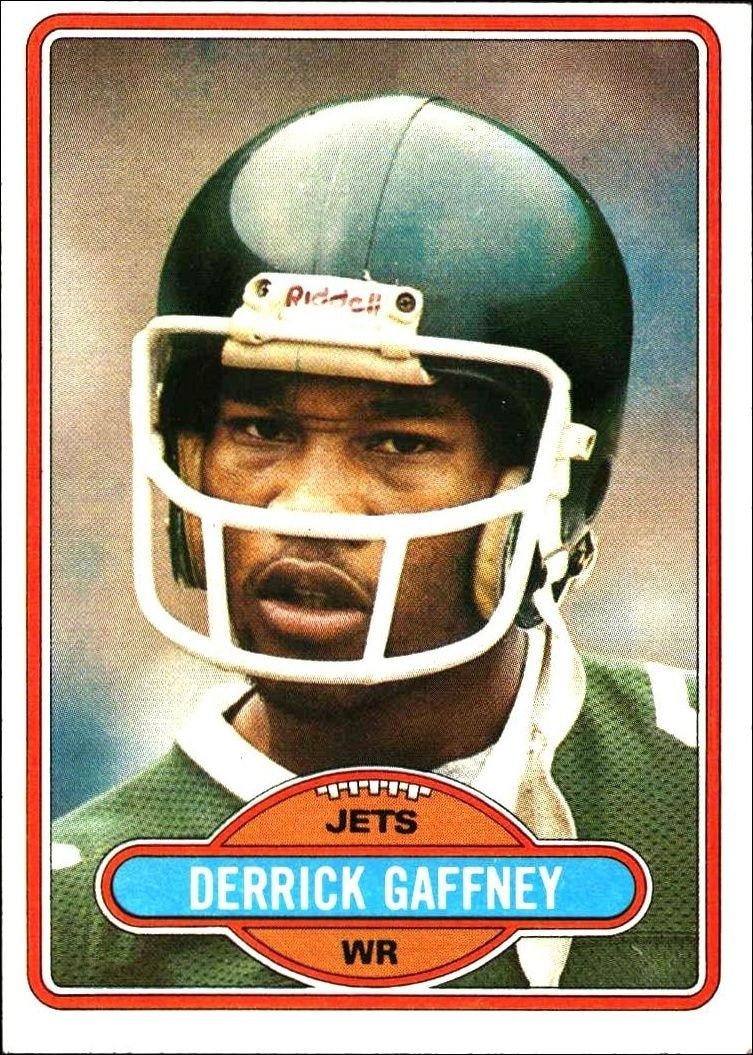 1980 Topps Derrick Gaffney #117 trading card