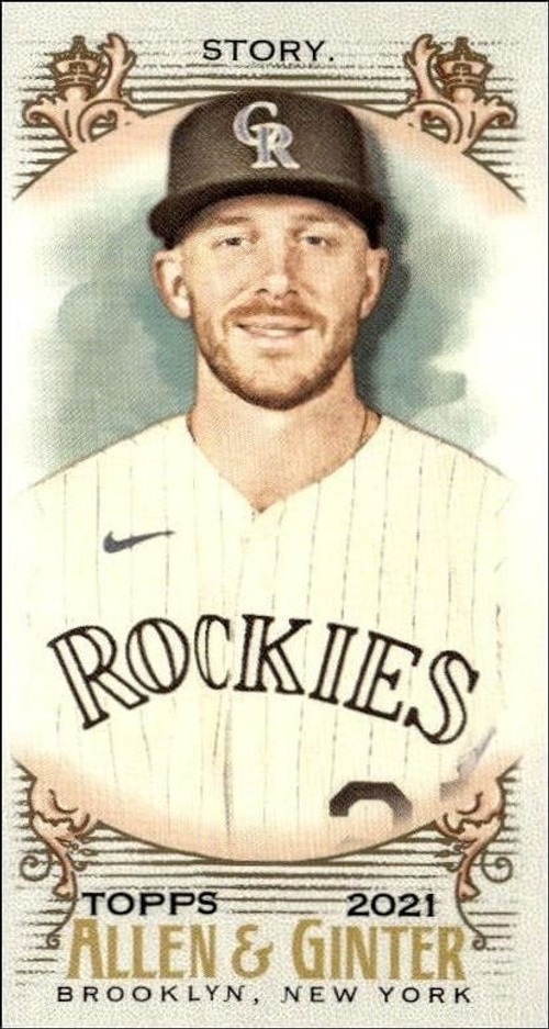 2021 Topps Allen & Ginter Trevor Story #128 trading card