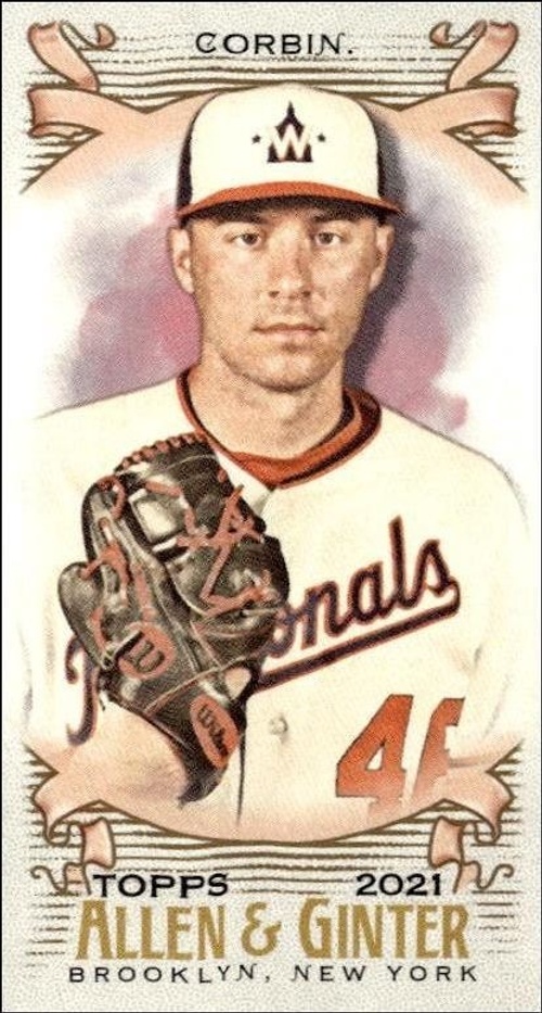 2021 Topps Allen & Ginter Patrick Corbin #345 trading card