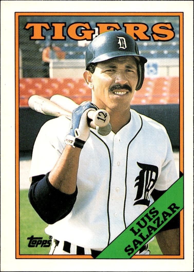 1988 Topps Traded Luis Salazar #100T trading card