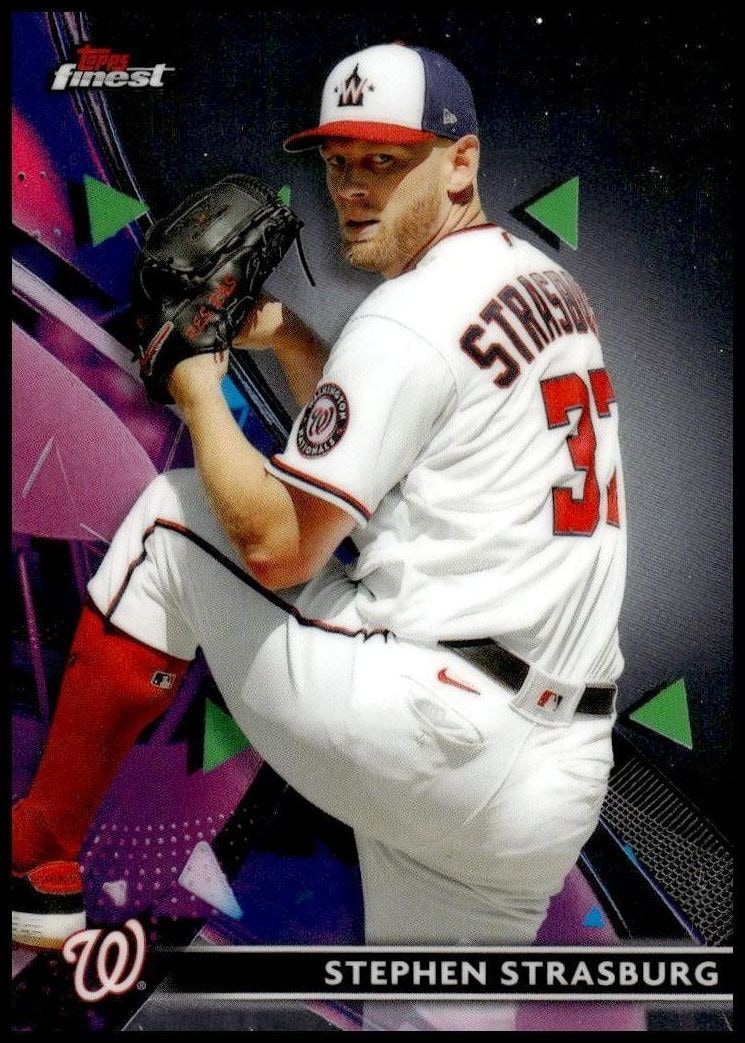 2021 Topps Finest Stephen Strasburg #51 trading card