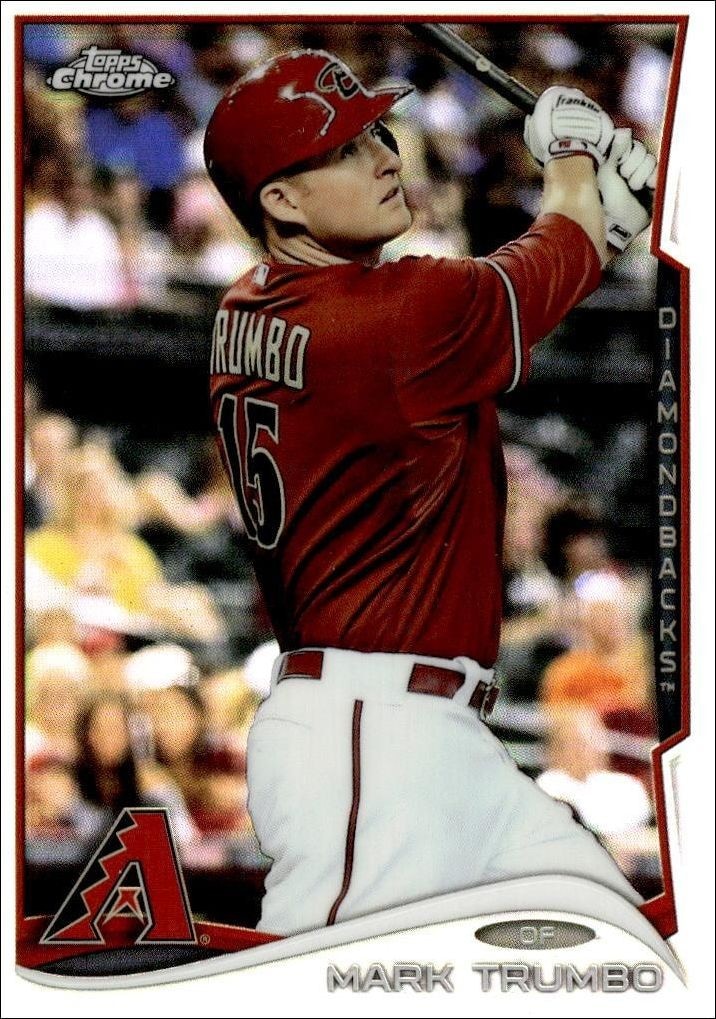 2014 Topps Chrome Mark Trumbo #182 trading card