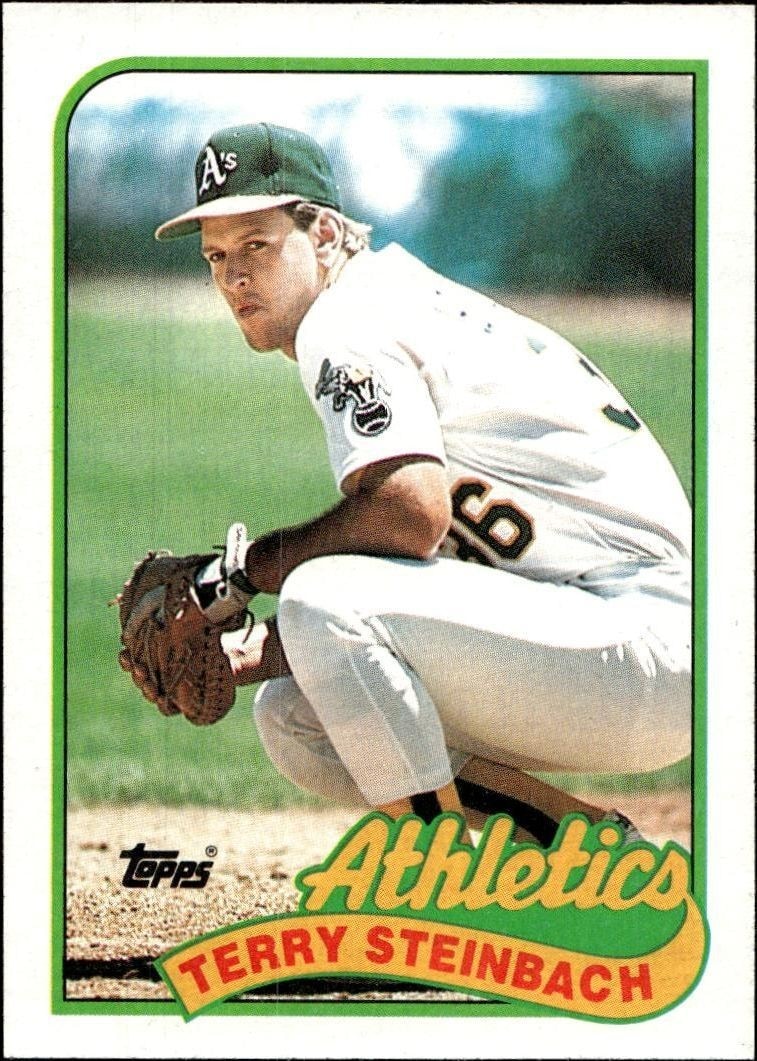 1989 Topps Terry Steinbach #725 trading card