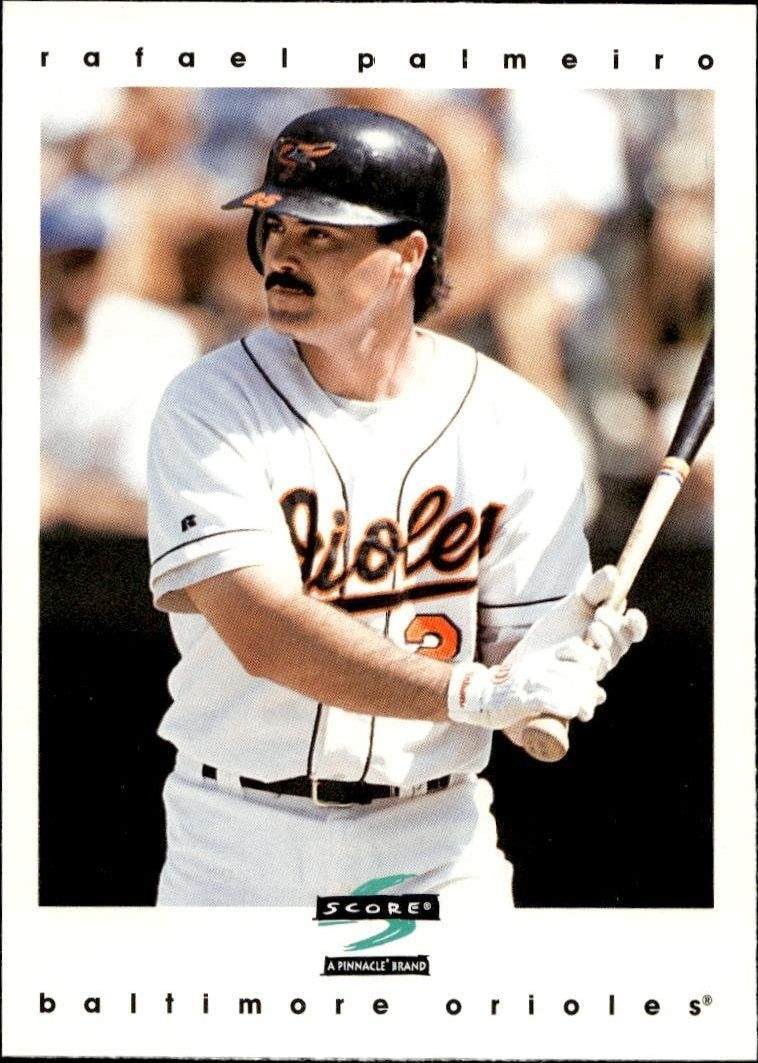 1997 Pinnacle Score Rafael Palmeiro #45 trading card