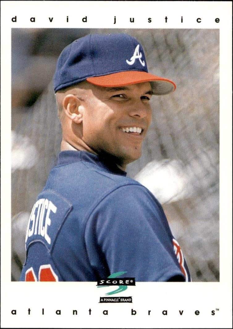 1997 Pinnacle Score David Justice #33 trading card