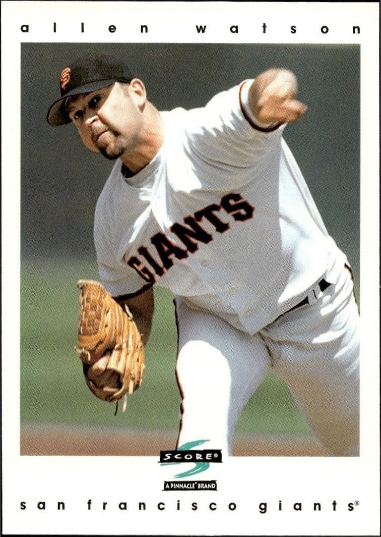 1997 Pinnacle Score Allen Watson #78 trading card