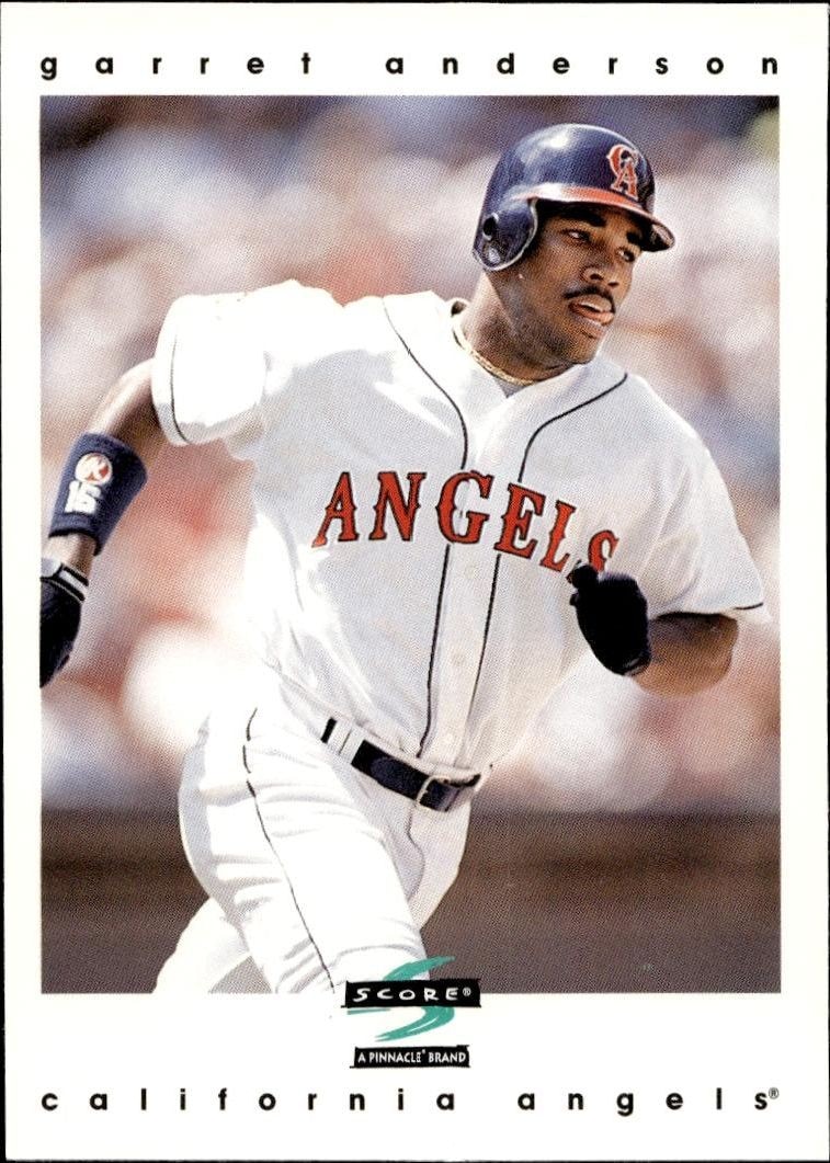1997 Pinnacle Score Garret Anderson #30 trading card