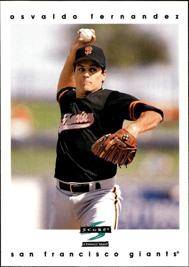 1997 Pinnacle Score Osvaldo Fernandez #300 trading card