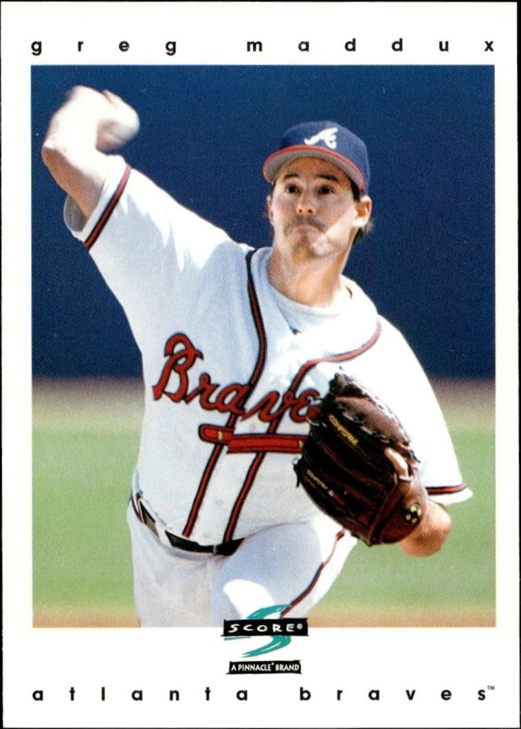 1997 Pinnacle Score Greg Maddux #215 trading card