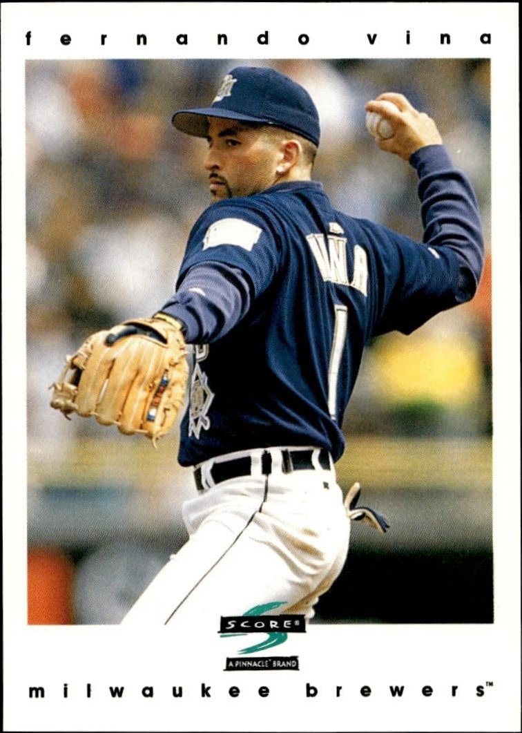 1997 Pinnacle Score Fernando Vina #301 trading card