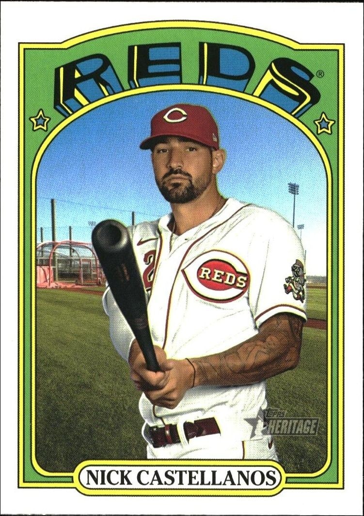 2021 Topps Heritage Nick Castellanos #125 trading card