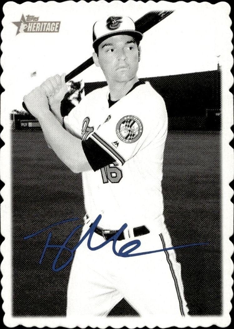 2018 Topps Heritage Trey Mancini #26 trading card