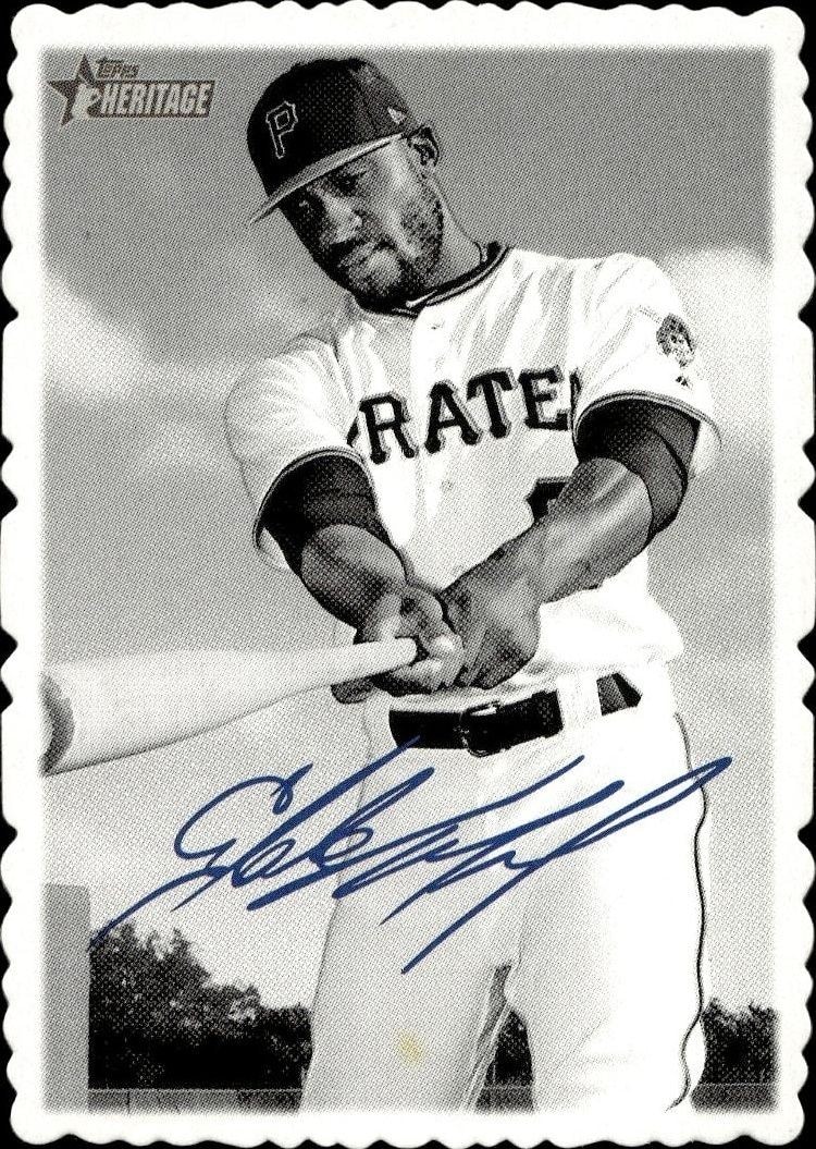 2018 Topps Heritage Starling Marte #25 trading card
