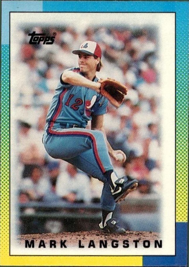 1990 Topps Minis Mark Langston #62 trading card