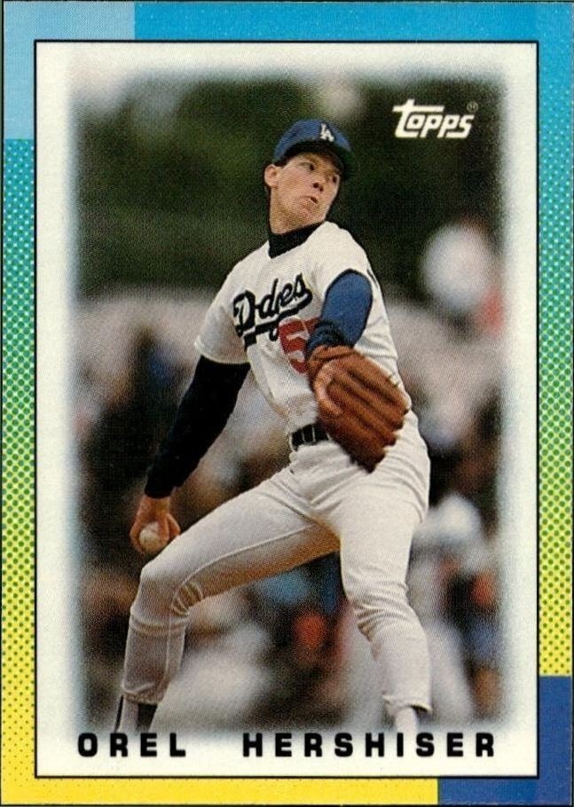 1990 Topps Minis Orel Hershiser #58 trading card