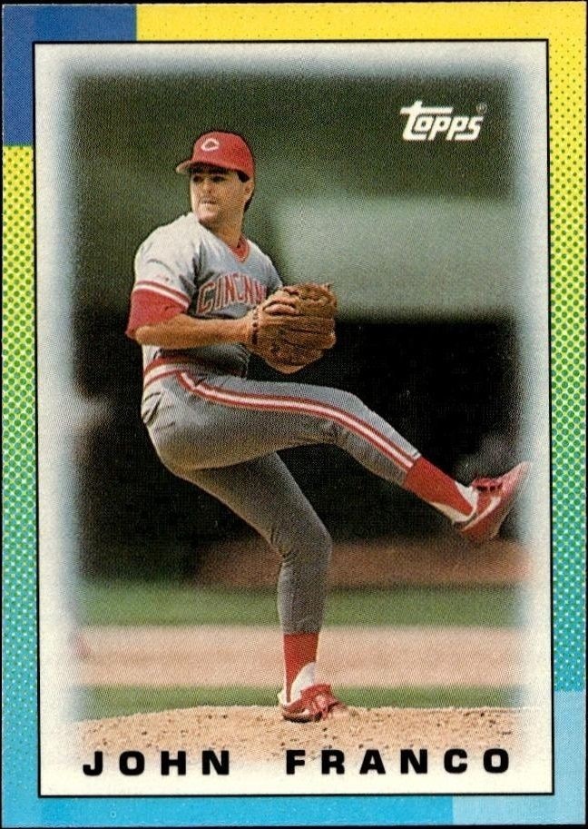 1990 Topps Minis John Franco #54 trading card