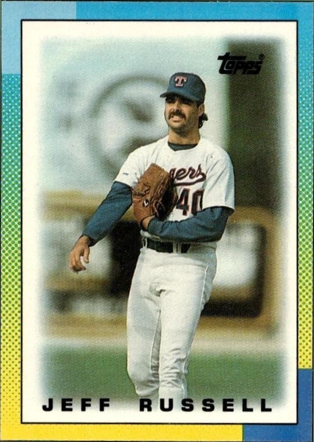 1990 Topps Minis Jeff Russell #38 trading card