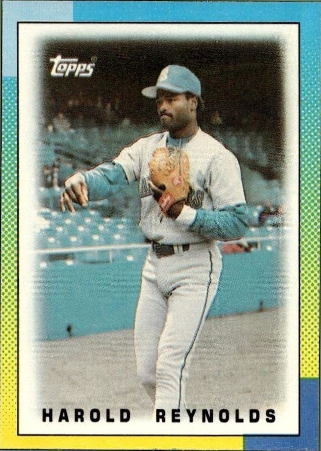 1990 Topps Minis Harold Reynolds #34 trading card