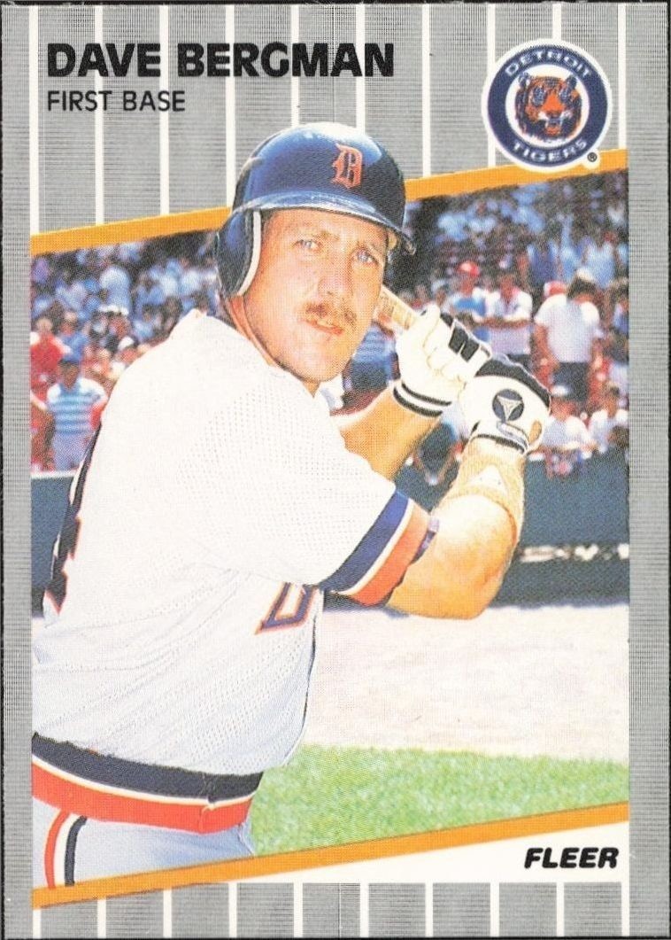 1989 Fleer Dave Bergman #129 trading card