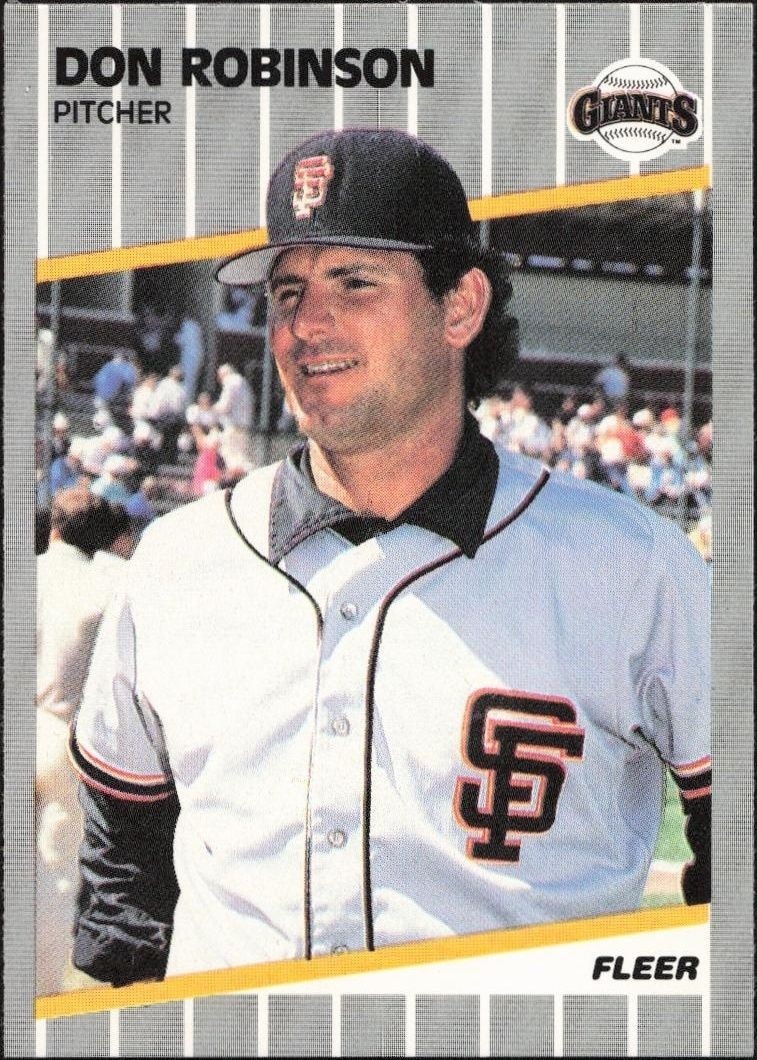 1989 Fleer Don Robinson #342 trading card
